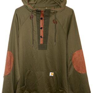 Carhartt Forest Green Pullover with Rust Details